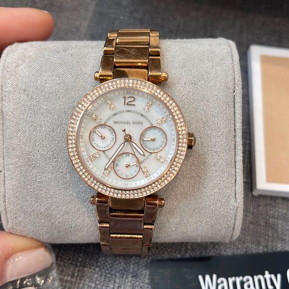 Parker Multi-Function Quartz Artificial MOP Dial Ladies Watch
MK5616 - Picture 4 of 6